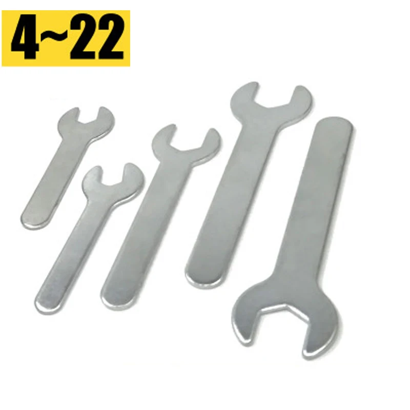 1Pcs Single head open end wrench 4-22mm opening Single-end ultra-thin small wrench for supporting bathroom