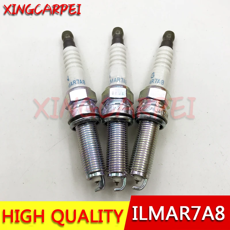 3 sztuk nowy Iridium świeca zapłonowa ILMAR7A8 90507 pasuje do Suzuki dla INFINITI dla MAZDA B2401-4A00E 1A14-18-110 0948200619 09482 00619