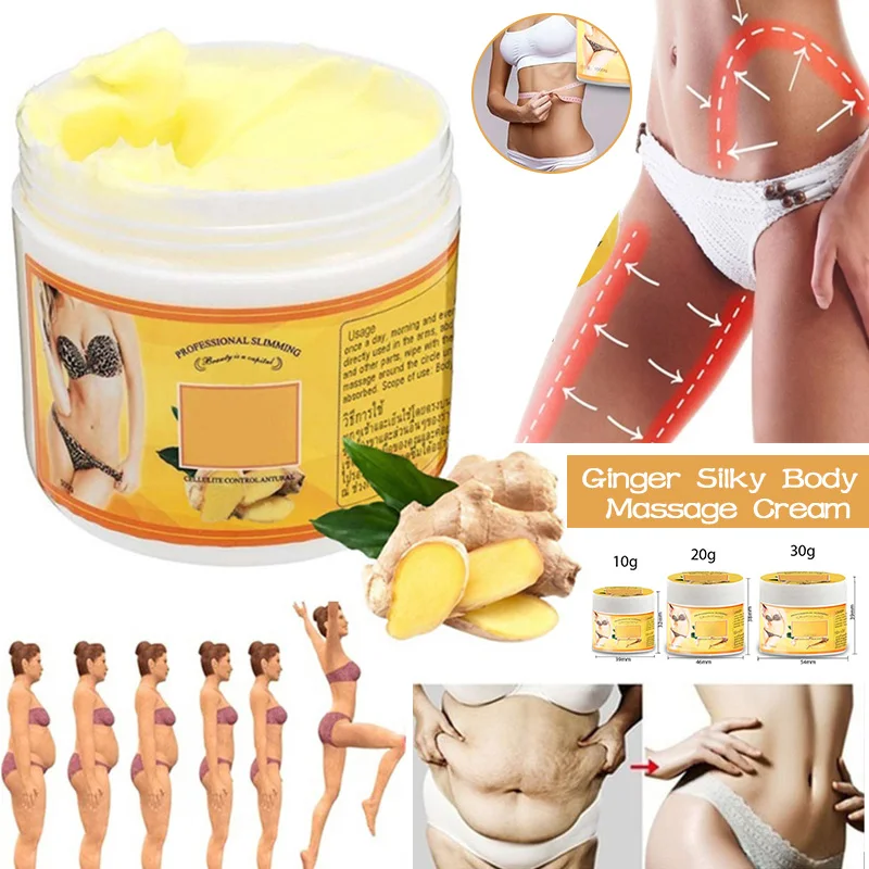 20/30/50g Weight Loss Massage Cream Ginger Fat Burning Cream для похудения Full Body Slimming Leg Body Waist Firming похудение