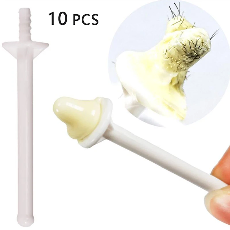 10Pcs Nose Wax Stick Nose Hair Removal Tool Hair Removal Wax Kit Beeswax Safe Formula Professional Hair Removal Accessories Hot