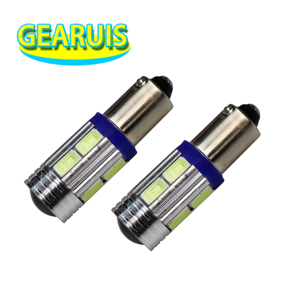 BA9S T11 10 SMD 4led ضوء وقوف السيارات ، مصابيح القراءة الداخلية ، مصابيح قبة المحرك ، أحمر ، أزرق ، أخضر ، أصفر ، 90 *