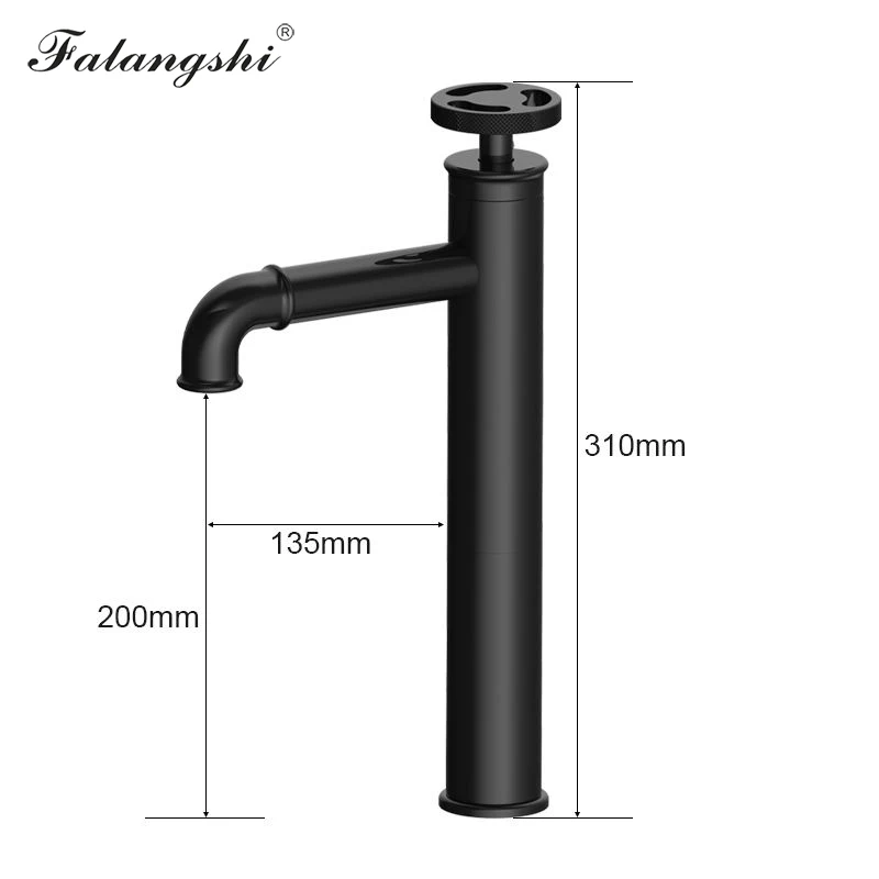 Basin Faucet Mixer Retro Industrial Pipe Style Bathroom Faucet Matte Black Brass Deck Mount Hot Cold Mixer Crane WB1098