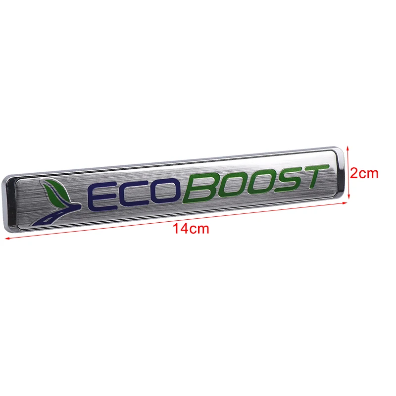 Car Styling Ecoboost Emblem Badge 3D ABS Trunk Body Decor Sticker for Ford Focus 2 3 4 Fiesta Mondeo Kuga Escape Edge Ecosport