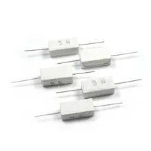 10pcs 5W Cement Resistors 0.1 to 10K Ohm #3