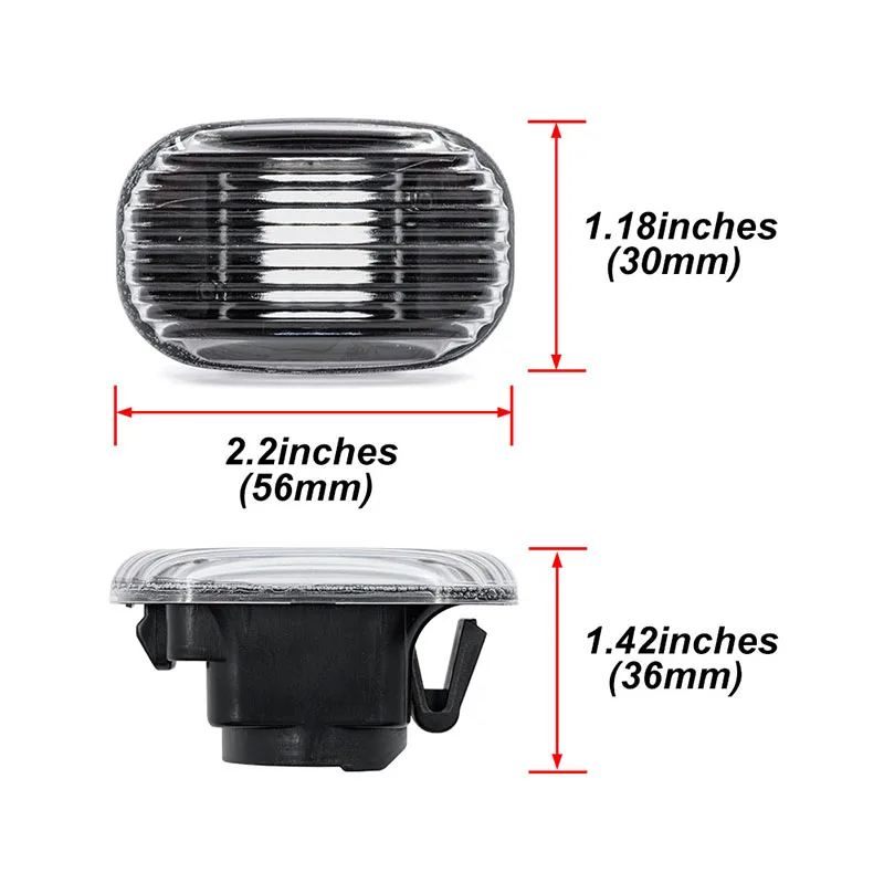 JDM النسخة ل كزس GS300 JSZ147 RX XU1 RX300 330 350 450h MCU15 MCU3 GSU3 MHU3 OEM مصد يتم تثبيته لحماية العجلات الجانب ماركر ضوء W/T10 لمبة #2