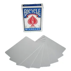 Baralho Mágico em Branco de Cartas de Bicicleta, Truques Mágicos para Mágico, Baralho Duplo, Adereços Especiais, Palco Close-up, Truques Mágicos