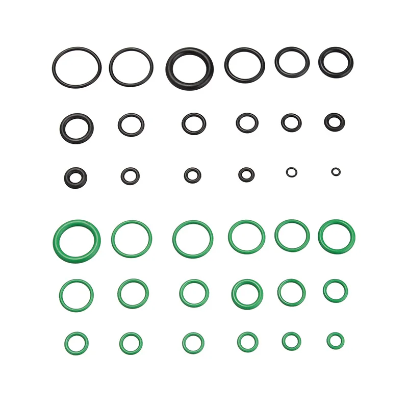 495Pcs/Pack 36 Sizes Kit Purple/Green+black Metric O Ring Seals Watertightness Rubber O Ring Gaskets Oil Resistance Assortment