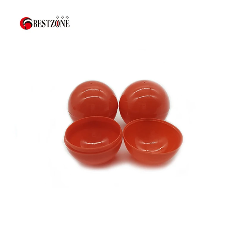 Boule Surprise vide en plastique pour enfants, conteneur rond rouge, coquille d'oeuf, 40MM, 100 pièces/lot, pour distributeur automatique