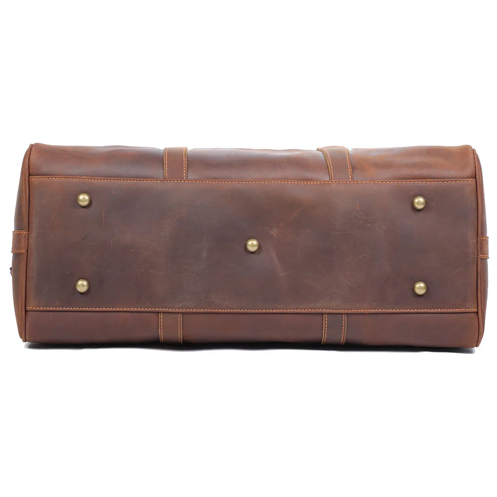 Real leather travel bag for man