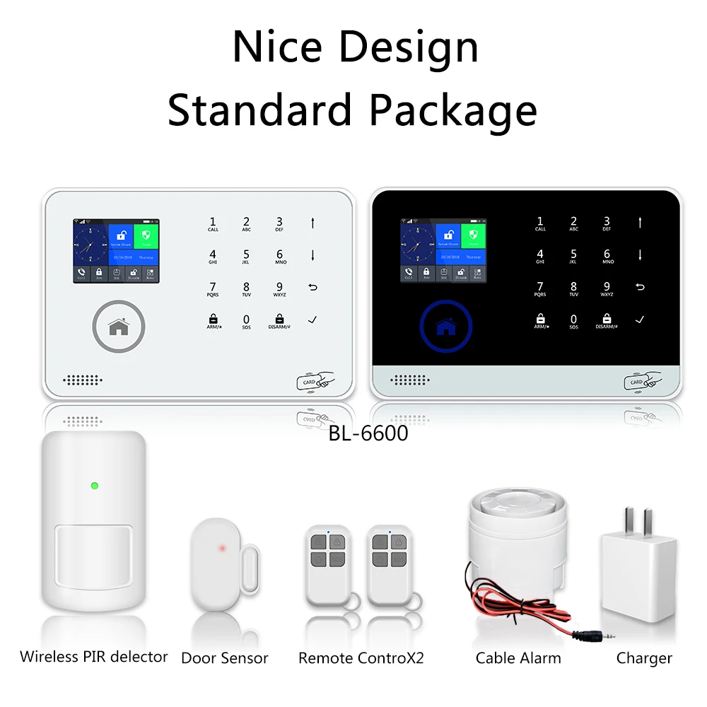 Auto-dailing GSM alarm system Android IOS APP remote control WIFI GSM alarm system