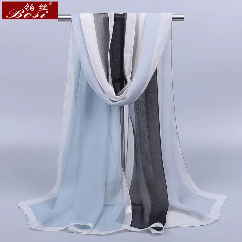 2020 new Silk satin scarf summer lattice scarves fashion women Chiffon scarfs Beach shawl flower hijab luxury ladies 160*50cm