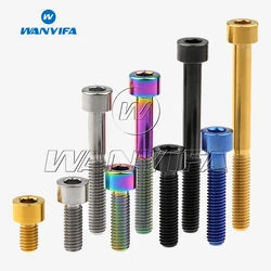 Wanyifa Titanium Bolt M5 x 10 12 16 18 20 23 25 30 35 40 45 50 55 60mm Allen Key Square Head Screw for Bicycle Stem Seatpost