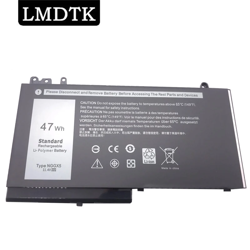 LMDTK New NGGX5 Laptop Battery For Dell Latitude E5270 E5470 M3510 E5570  JY8D6 954DF 0JY8D6