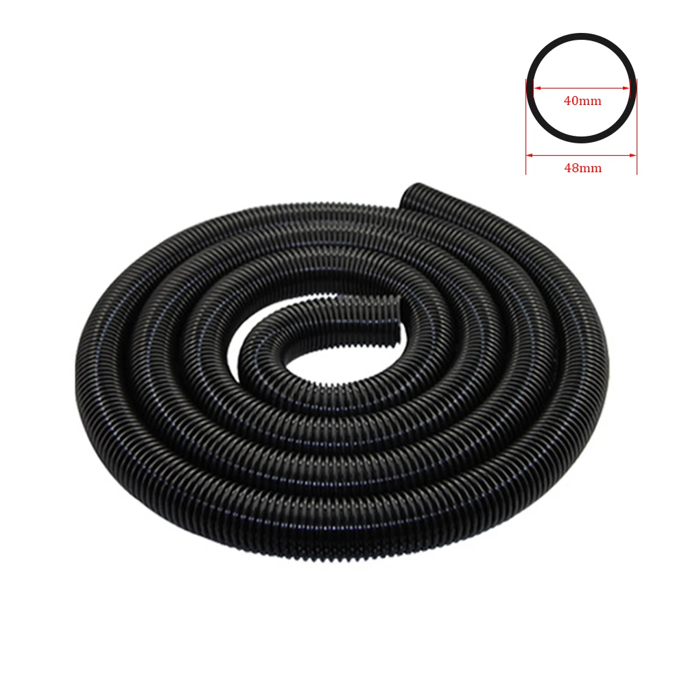 General Vacuum Cleaner Hose Inner 40mm Outer 48mm Bellows Straws Industrial Thread Hose Durable Vacuum Cleaner Part Soft Pipe