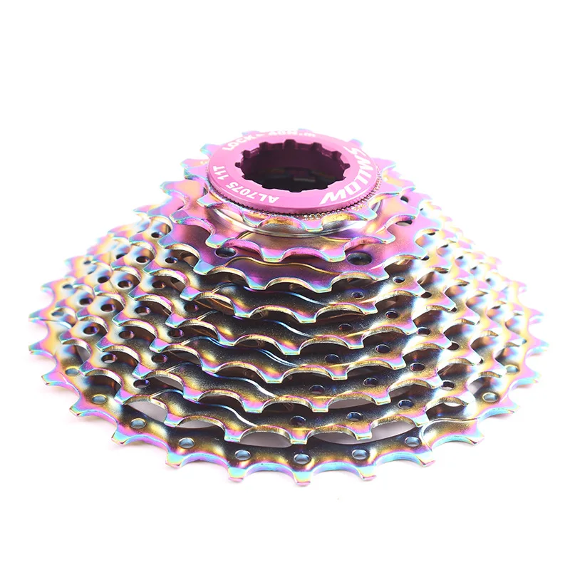 Colorful Road Bike 9 10 Speed Cassette Ultralight 11-28T Gravel bike Freewheel K7 11V 9s 10s Flywheel Sprocket For SHIMANO