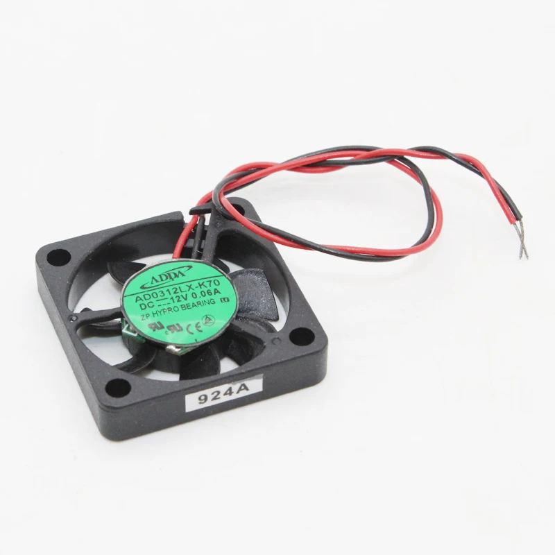 ADDA AD0312LX-K70 Server Cooling Fan DC 12V 0.06A 30x30x10mm 2-wire