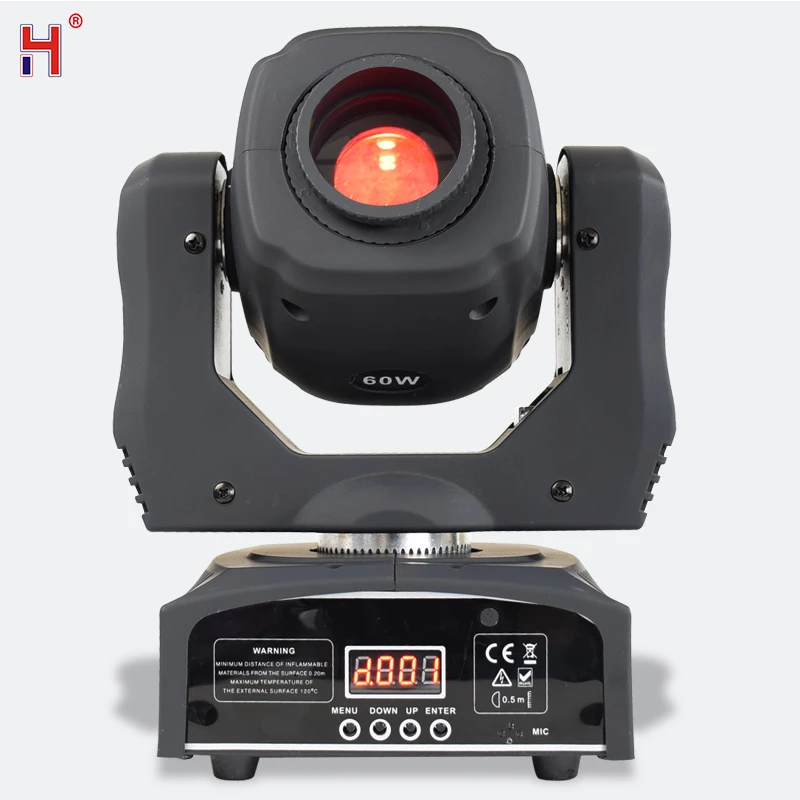 HongYi Moving Head 60W Led Spot Lights By Dmx Control Lyre Projector Mobile Good For Lighting Dj Party Lights