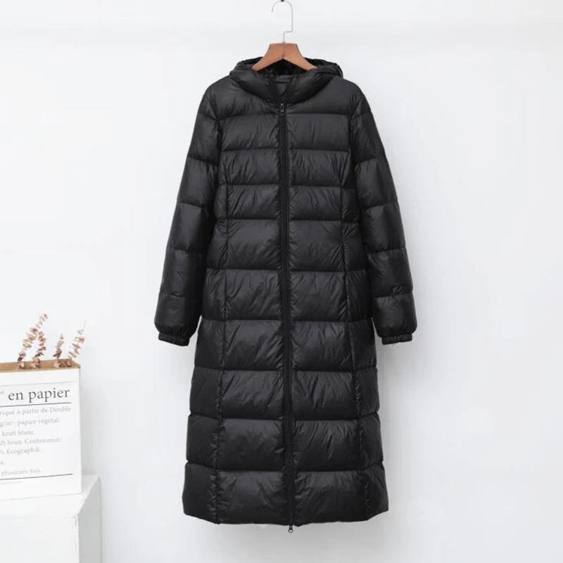 SEDUTMO Winter Long Women Down Jackets Slim Thick Hooded Coat  Autumn Casual Puffer Jacket ED919