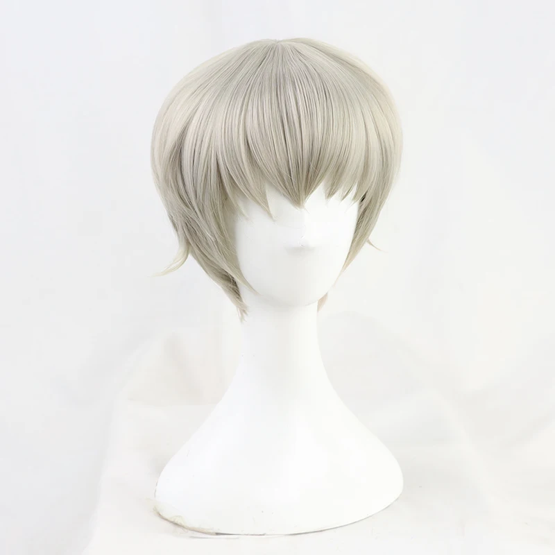 

Toge Inumaki Косплей Парики 30 см Короткие Серые Мужские Парики Термостойкие Синтетические Волосы Хэллоуин Вечеринка + Бесплатная Кепка Для Парика