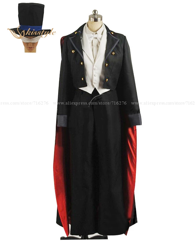 

Kisstyle Fashion Anime Tuxedo Mask Chiba Mamoru Cosplay Costume,Customized Any Size Accepted