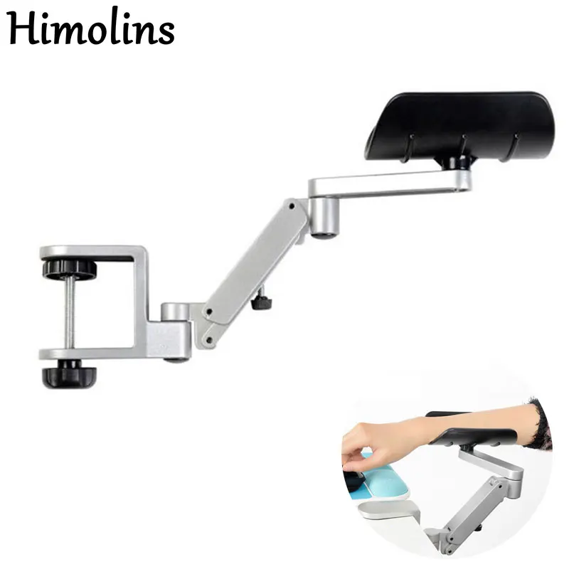 

Himolins Metal Arm Support Adjustable Hand Ergonomic Hand Bracket Wrist Support Rest Mousepad for Computer Office Working