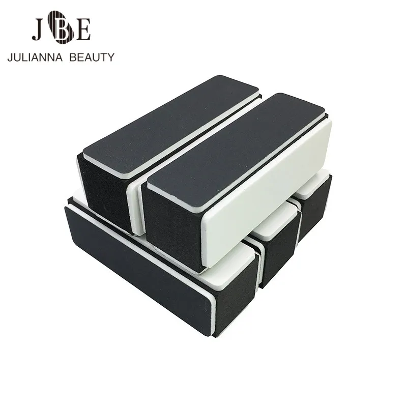 50pcs/lot Nail Block Black Square Nail Polish File Strips Grinding Sanding Buffer Blocks Cuticle Remover Nail Beauty Tools