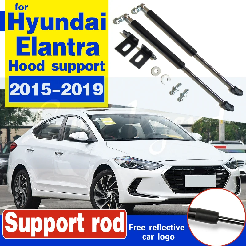 Car Hood Cover Support Lifter Shock Bracket Strut Bars Rod for Hyundai Elantra AD 2015-2019 Avante Super Elantra Car-styling