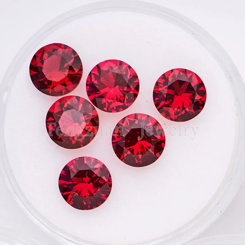 Free Shipping 100pcs/lot Cubic Zirconia Gemstone Multiple Color AAAAA 4-10mm Round Brilliant Cut Synthetic CZ Stones for Jewelry