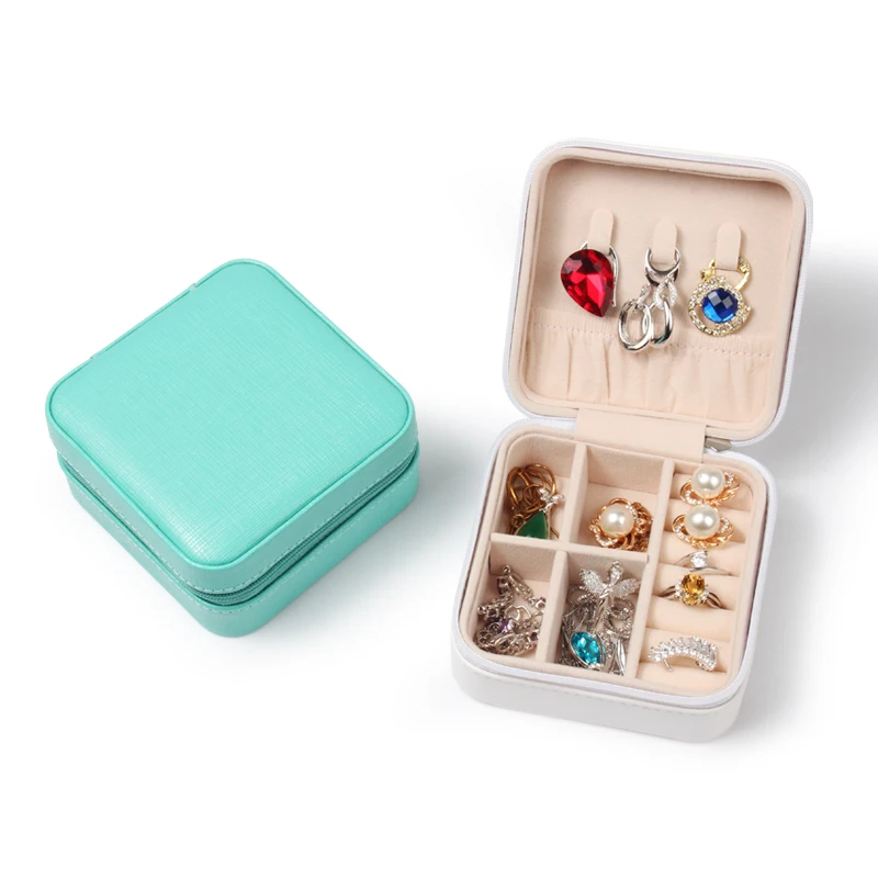 TA MINGREN-caja de almacenamiento de lápiz labial para reloj pequeño, organizador de joyas de viaje de cuero Pu, regalo para mujer
