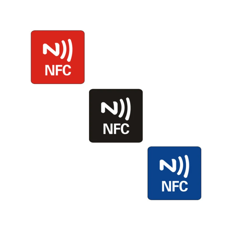 3/6pcs/Lot NFC Stickers NFC 213 Tags Anti Metal RFID adhesive label sticker NFC213 Tag PET Material NFC Phones