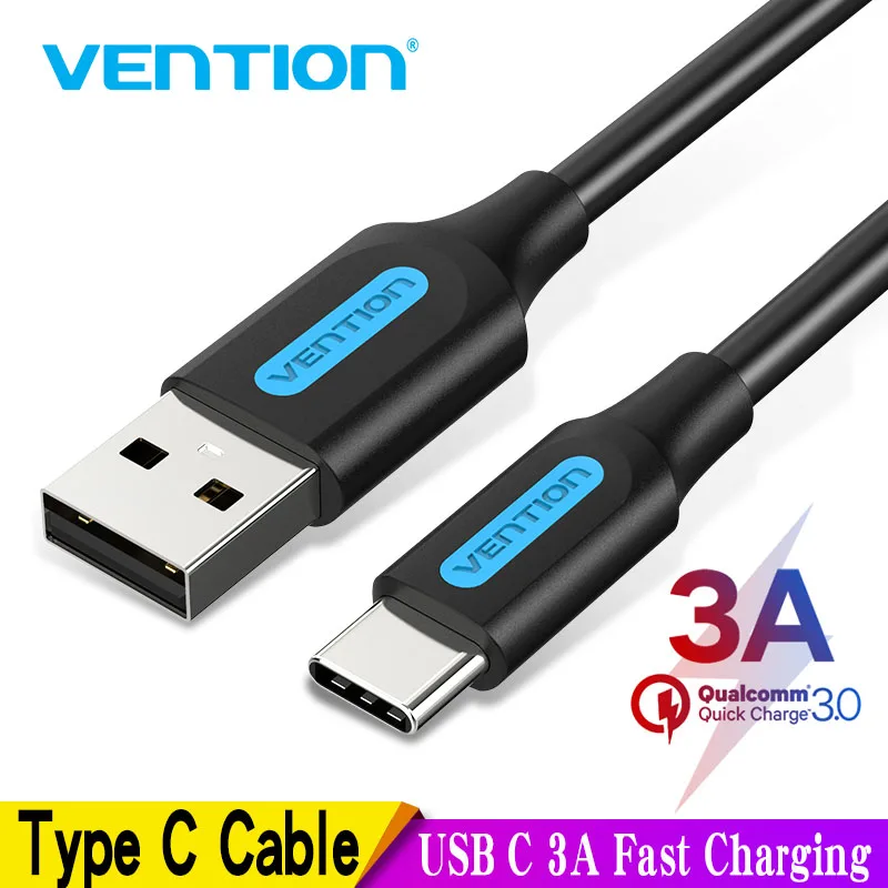 Vention USB Type C Cable Fast Charging USB 2.0 USB C 3A cable Data Cable USB Type-C charge cable for Samsung S8 Xiaomi Huawei LG