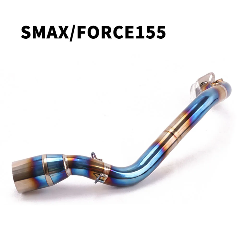 

Slip On For Yamaha SMAX155 FORCE155 SMAX 155 Motorycle Exhaust Escape Modified Motorbike Front connect Link Pipe Without Muffler