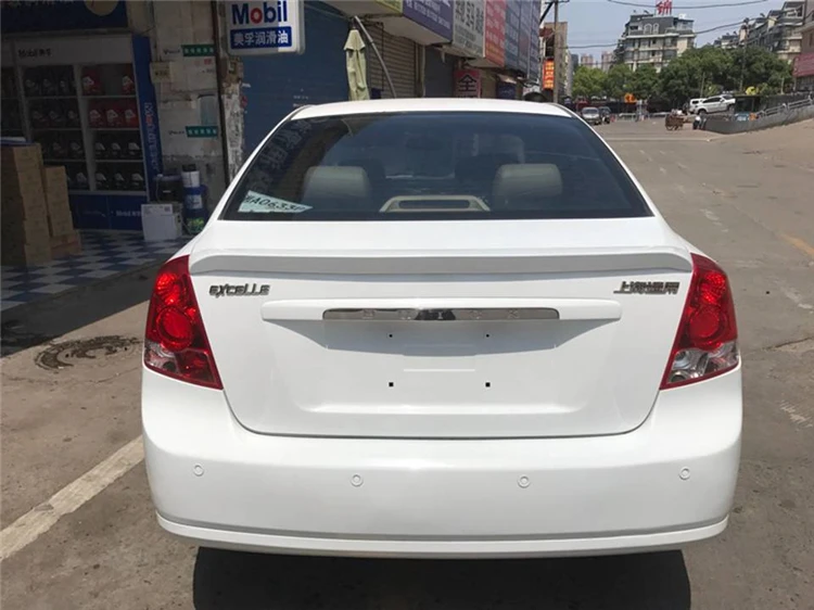 For Chevrolet Optra Spoiler 2003-2007 Optra spoiler High Quality ABS Material Car Rear Wing Primer Color Rear Spoiler