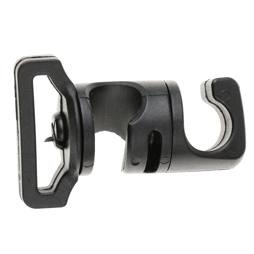Black Outdoor Camping Awning Tent Tarp Crossover Buckle Mounting Clamp Clip