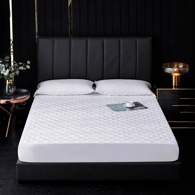 

Home Furnishing Quilted Ultrasonic Waterproof Bed Sheet Comfortable Skin-Friendly Mattress Protective Cover Not Easy To Deform