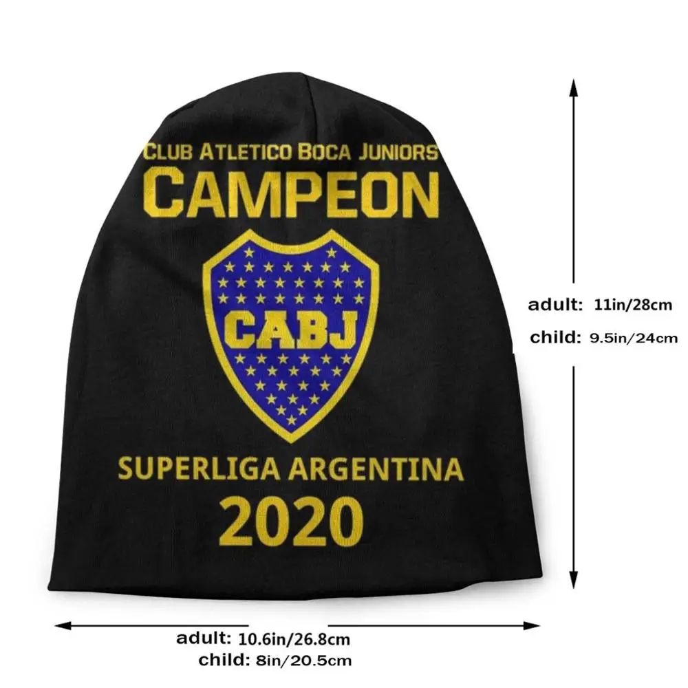 Club Campeon Cabj Superliga Argentina 2020 Beanie Hat Hedging Cap Outdoor Sports Breathable Thin Windproof Club Boca Juniors