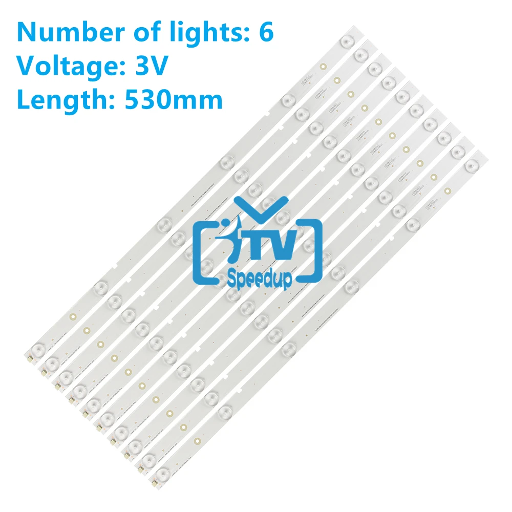 10pcs LED backlight strip for Hisense LED48K20JD LED48EC280JD HE48UGEJR34E45205647 HE48MJENC84014105647 48k20d 48h4 48h5