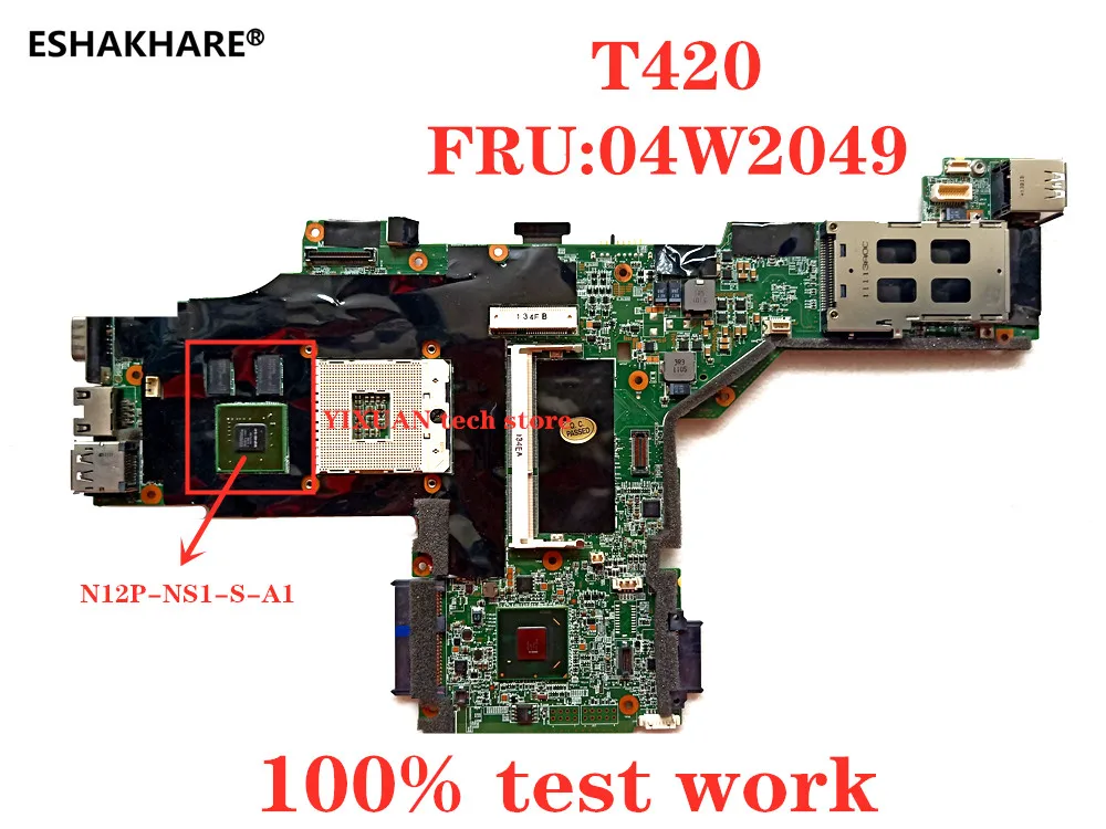 

For Lenovo T420 Laptop motherboard N12P-NS1-S-A1 GPU DDR3 04W2049 100% test working