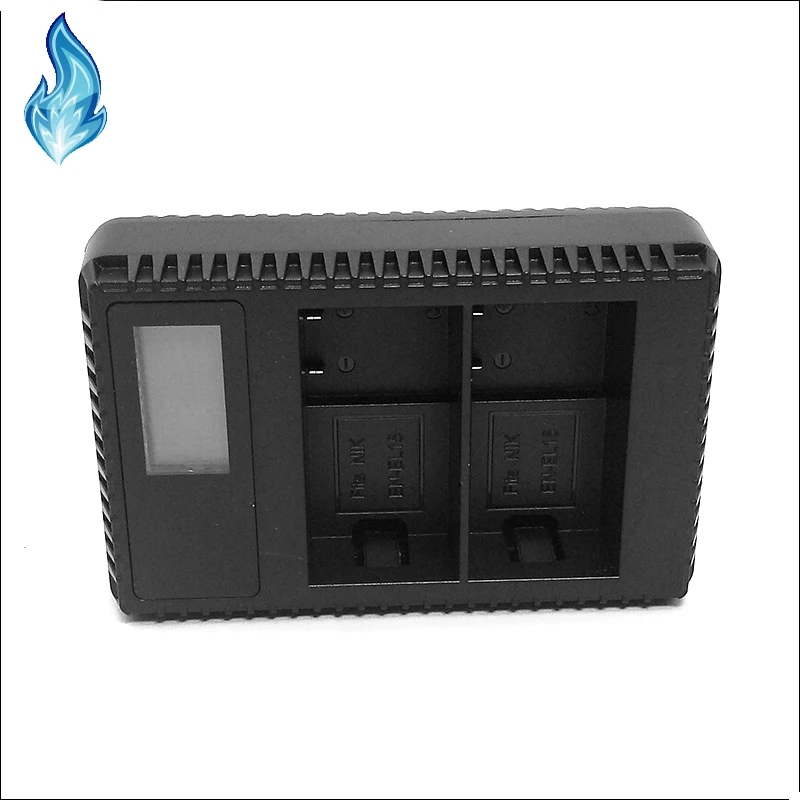 EN-EL15 Battery Dual Slot USB Charger with LCD screen for Nikon Coolpix Z6 Z7 D610 D750 D800 D800E D810 D810A D7000 cameras