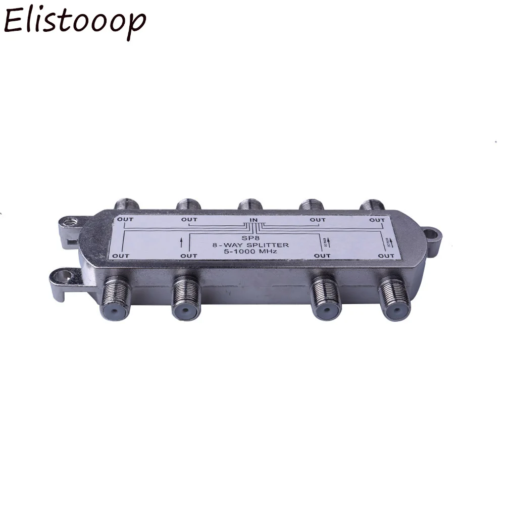 جهاز إرسال واستقبال الأقمار الصناعية ذو 8 اتجاهات ، جهاز فك إشارة الأقمار الصناعية مع موصل محوري ، محول قناة