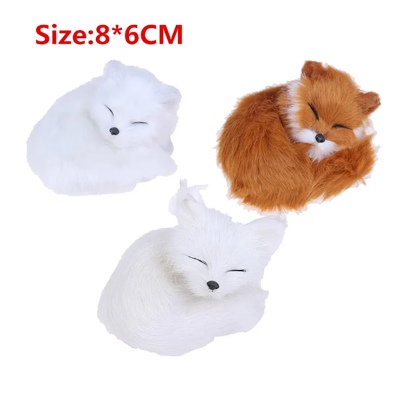 Multi Styles 1 Pcs Simulation Animal Foxes Plush Toy Doll Photography for Children Kids Birthday Gift