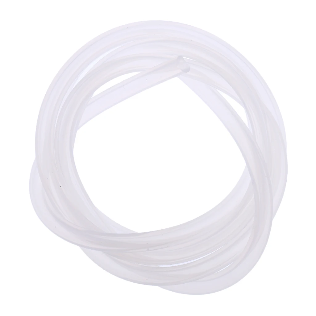 White Silicone RC Nitro Glow Fuel Line Tube Pipe 2.4 x 5 x 100mm