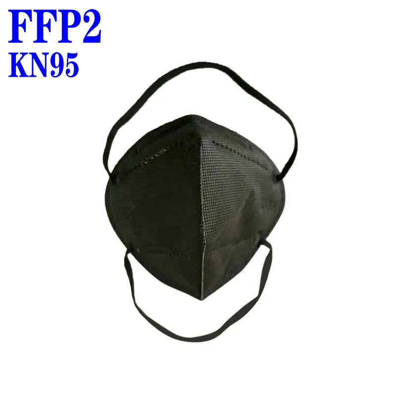 FFP2 KN95 Mask headband Mascarillas CE Mask Black White 5 Layers Face Mask KN95 Filter Respirator mouth Mask Adults filter