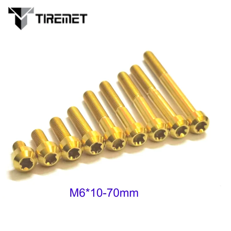 Titanium Alloy TORX Head Bolts Screw M5 M6 M8x10-60 mm Fit Motor Front Wheel Hub Bolts M8 Scooter Exhaust Fan Mounted Screw