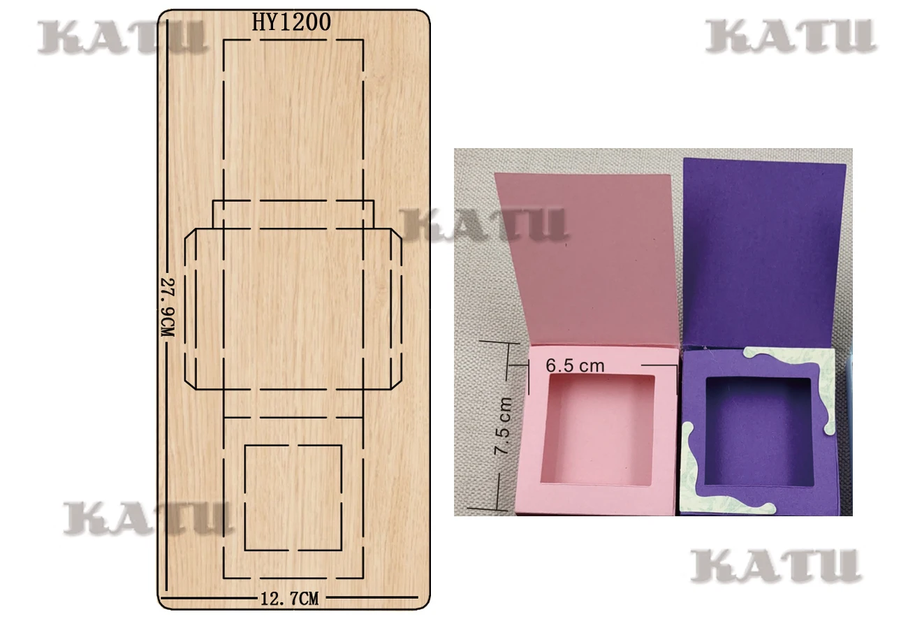 Chocolate  box cutting dies Katu new die cut &wooden dies Suitable  for common die cutting  machines on the market