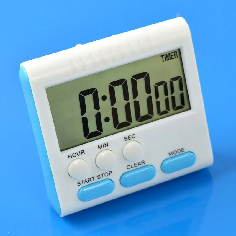 Large Magnetic LCD Digital Kitchen Sports Timers Count Down Up Cooking Timer 24 Hours Alarm Clock Timers