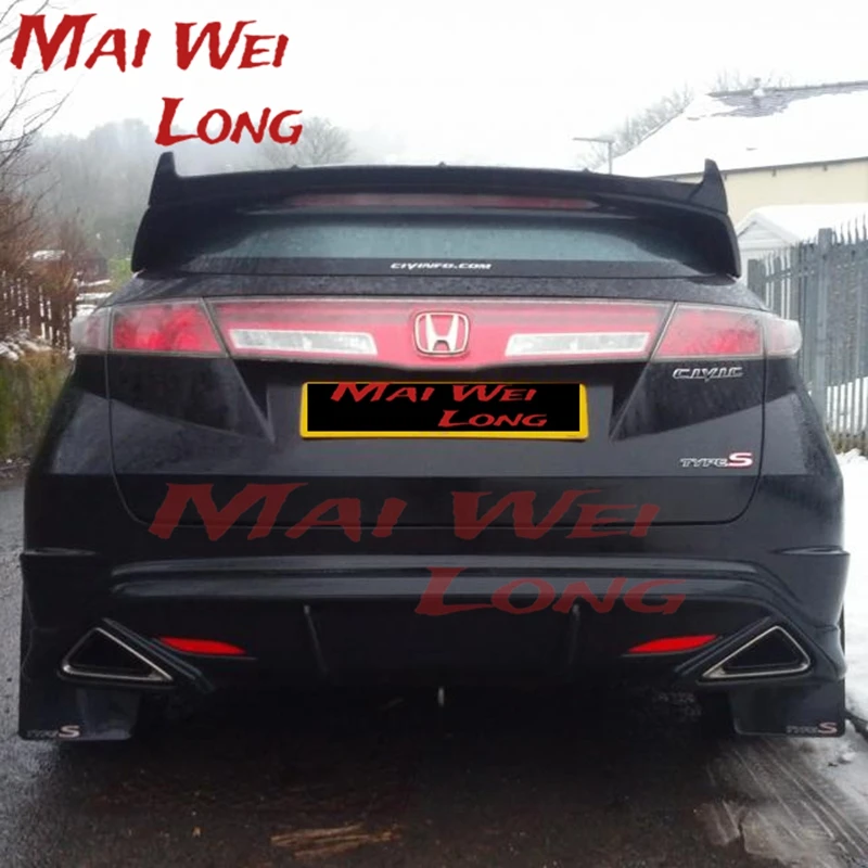 Voor Civic FN2 2007-2011 Typer R Seeker Spoiler Carbon Fiber Glas Kofferbak Vleugel Lip FN2 Staart Decoratie spoiler Wing Racing