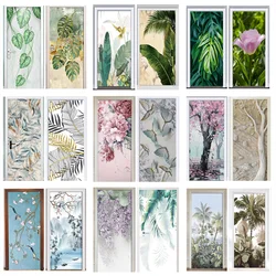 Nordic Style Plant Wall Decoration Wall Sticker DIY Flowers Tropical Palm Leaves Wall Stickers Modern Art Vinyl Decal Wall Mural