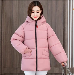 XL-8XL giacca Oversize da donna 2024 nuovo inverno cappotto di cotone caldo spesso piumino giacca corta da donna parka femminile 150kg