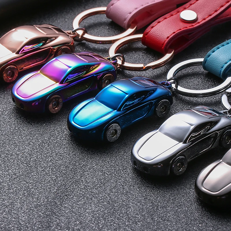 Jobon Luxury Key Chain LED Lights Keychains Men Women Custom Lettering Car Key RIng Holder Bag Pendant Gift for Friend Jewelry